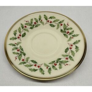 Lenox Dimension‎ Collection Holiday Saucer 6 1/8"-Replacement-Holly & Berries